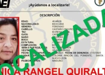 Localizan a Mónica Rangel desaparecida