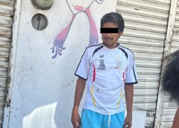 Locatarios del mercado detienen a ladrón de maquinas tragamonedas en Ciudad Victoria, Tamaulipas