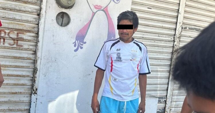 Locatarios del mercado detienen a ladrón de maquinas tragamonedas en Ciudad Victoria, Tamaulipas