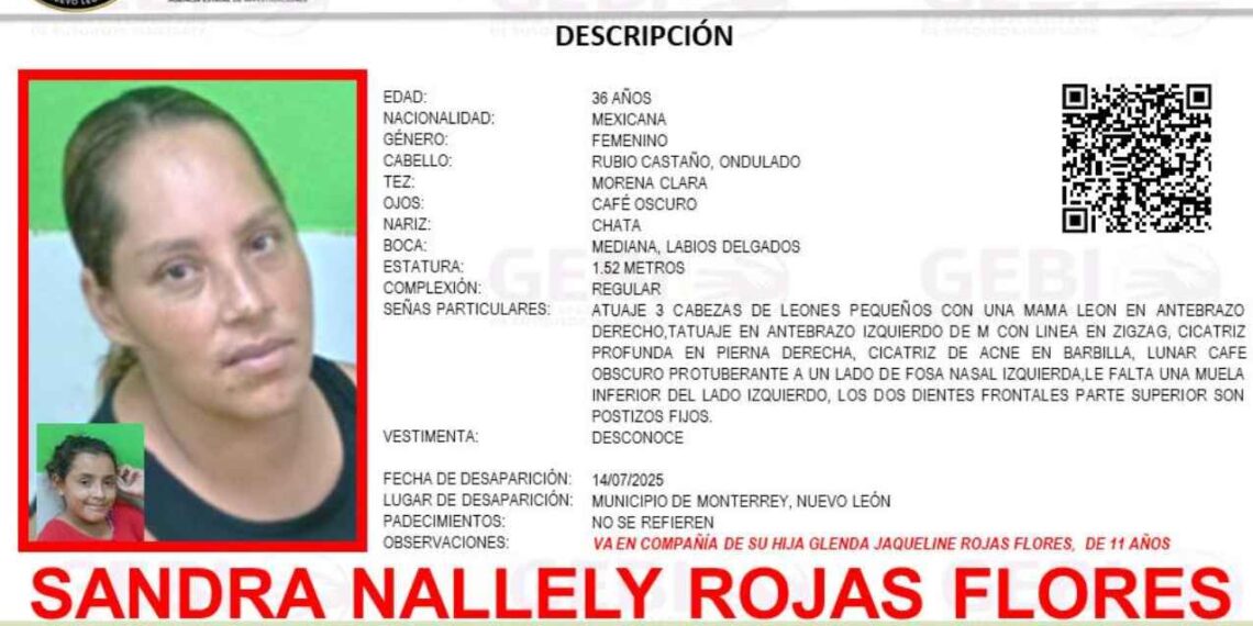 Madre e hija desaparecen en Monterrey, Nuevo León