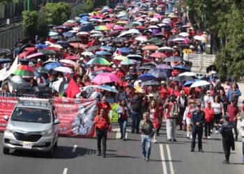 Maestros de la CNTE realiza nueva marcha en Ciudad de México