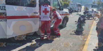 Motociclista choque herido Victoria