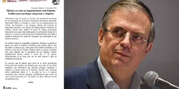 Marcelo Ebrard confirma que México está en negociaciones con Estados Unidos para evitar el arancel del 30%