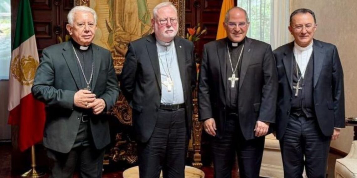 México busca visita del papa León XIV; Rosa Icela dialoga con enviado del Vaticano