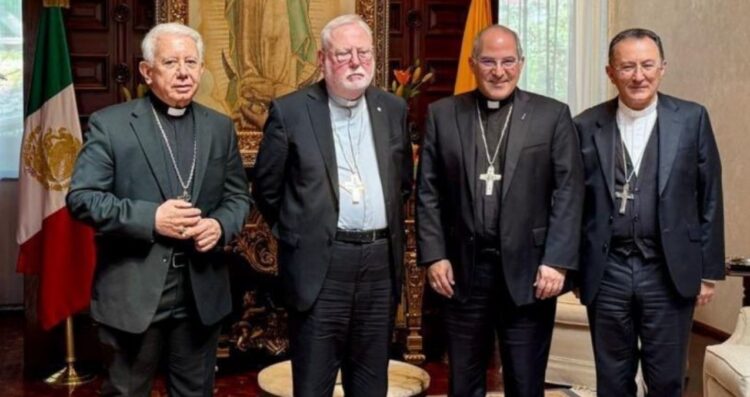 México busca visita del papa León XIV; Rosa Icela dialoga con enviado del Vaticano