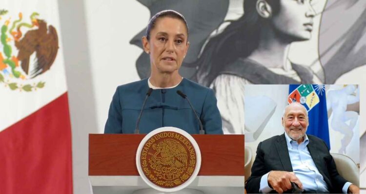 “México seguirá siendo ejemplo para el mundo”: Claudia Sheinbaum ante reconocimiento de Joseph Stiglitz, Premio Nobel de Economía
