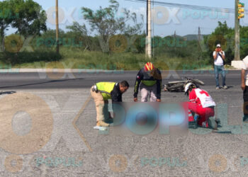Motociclista muere tras chocar contra camioneta en libramiento de Cd. Victoria, Tamaulipas