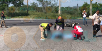 Motociclista muere tras chocar contra camioneta en libramiento de Cd. Victoria, Tamaulipas