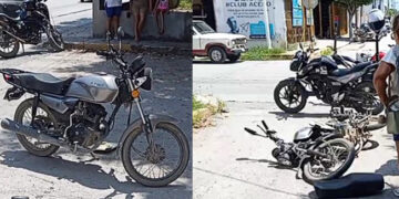 Motociclista resulta lesionado tras choque con camioneta en El Mante, Tamaulipas