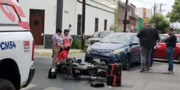 motociclista fractura centro Monterrey