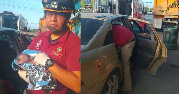 Mujer da a luz a bordo de un vehículo en calles de Escobedo, Nuevo León