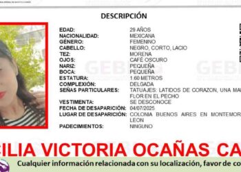 Mujer desaparece en Montemorelos, Nuevo León; autoridades piden ayuda para encontrarla