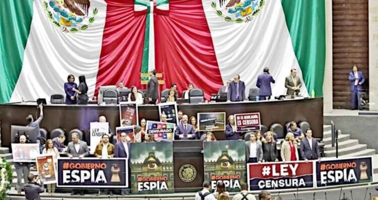 Oposición Morena “Estado espía”