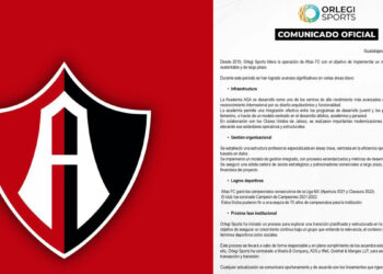 Orlegi Sports confirma venta del Atlas FC tras seis años de gestión