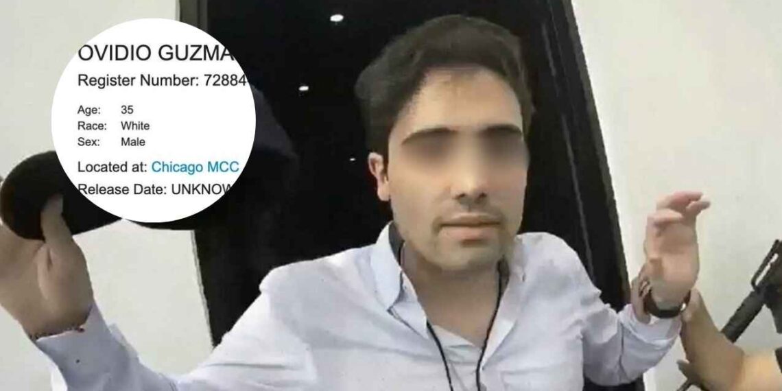 Ovidio Guzmán se encuentra en prisión metropolitana de Chicago previo a su audiencia: Buró Federal de Prisiones de EU