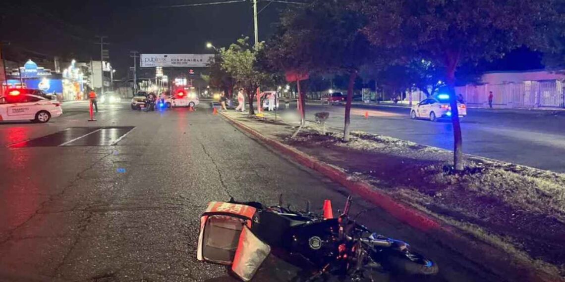 Peatón muere al ser atropellado por un motociclista en la avenida Pablo Livas de Guadalupe, NL