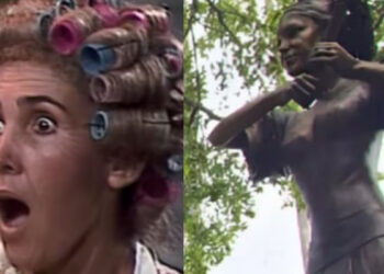 Piden quitar estatua de Florinda Meza en Zacatecas para honrar a la primera esposa de Chespirito