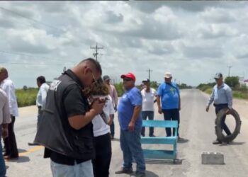 Productores bloquean por segunda vez carretera en San Fernando, Tamaulipas por bajos precios del sorgo