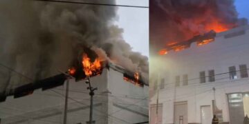 Se incendia bodega en la colonia Morelos de la Alcaldía Venustiano Carranza, CDMX