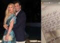 Tania Ruiz celebra su primer año con Alejandro Baillères y presume romántica carta