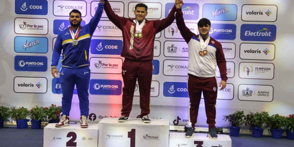 Termina Tamaulipas con 14 medallas en levantamiento de pesas en la Olimpiada Nacional 2025