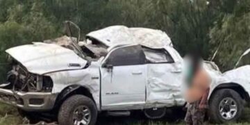 Tren embiste camioneta en Anáhuac