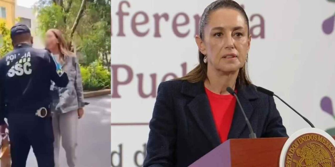 “Un racismo aberrante”: Claudia Sheinbaum condena los insultos racistas que lanzó una mujer contra un policía de Tránsito de la CDMX