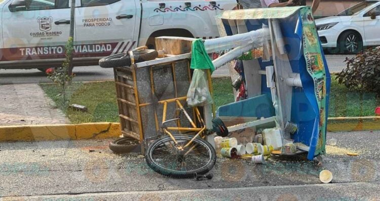 Vendedor quemaduras Madero
