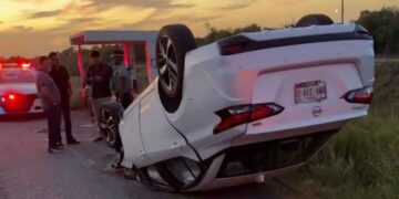 persona lesionada volcadura Matamoros-Reynosa