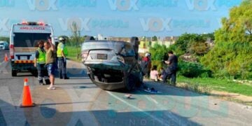 choque múltiple volcadura Tampico