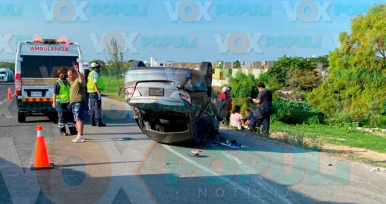 choque múltiple volcadura Tampico