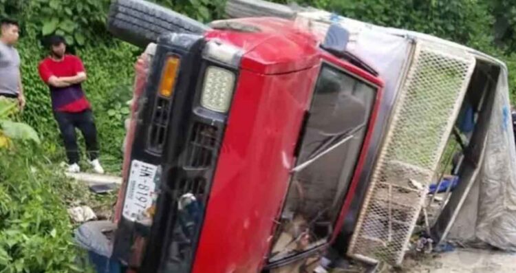 Accidente en Hidalgo deja estudiantes heridos