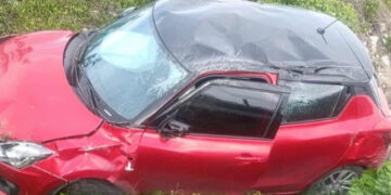 vehículo volcadura Montemorelos