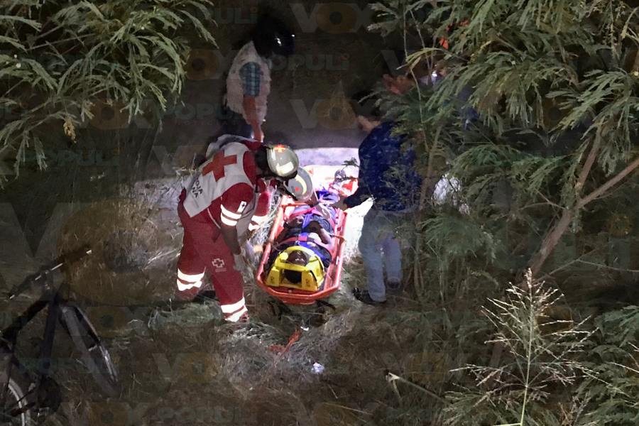 accidente de ciclista en Victoria