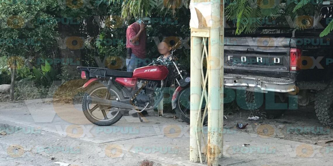 accidente de motocicleta en Victoria hoy