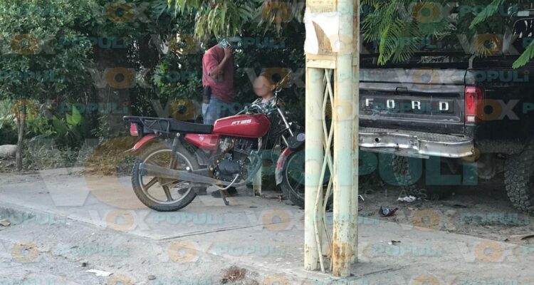 accidente de motocicleta en Victoria hoy