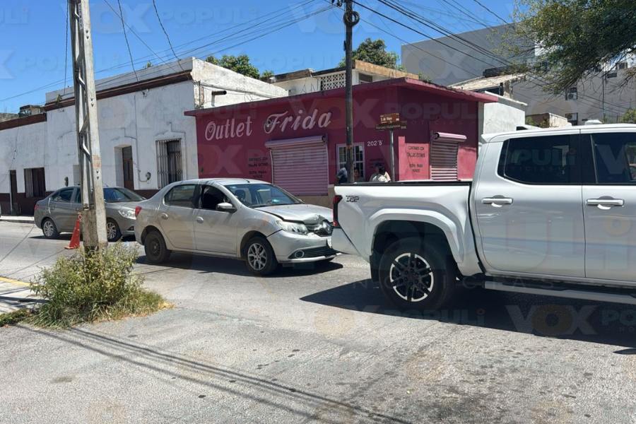 accidente en centro de Victoria
