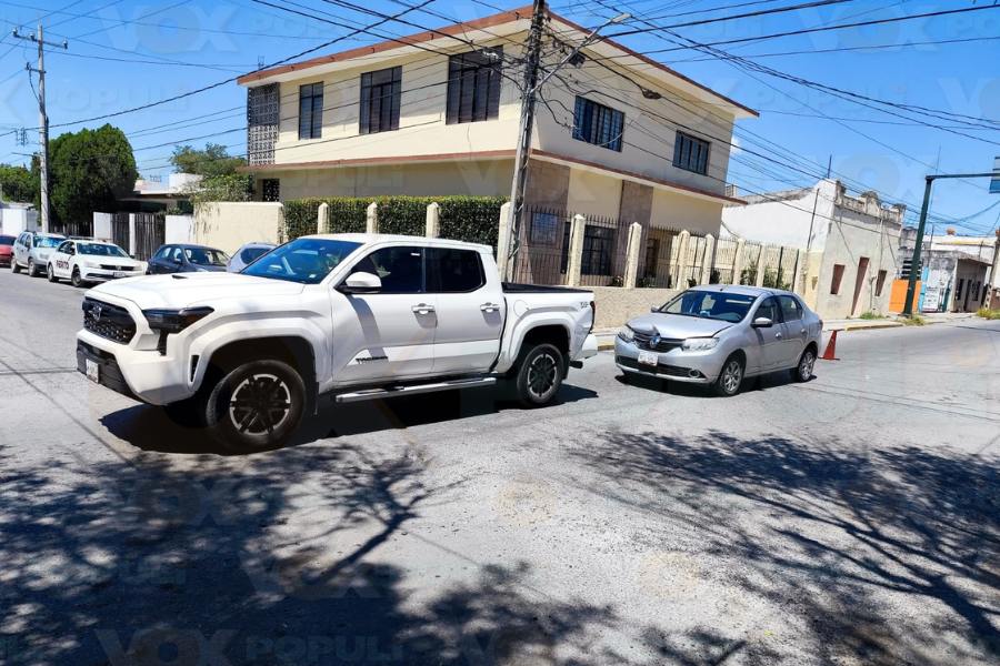 accidente en centro de Victoria