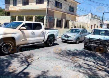 accidente en centro de Victoria
