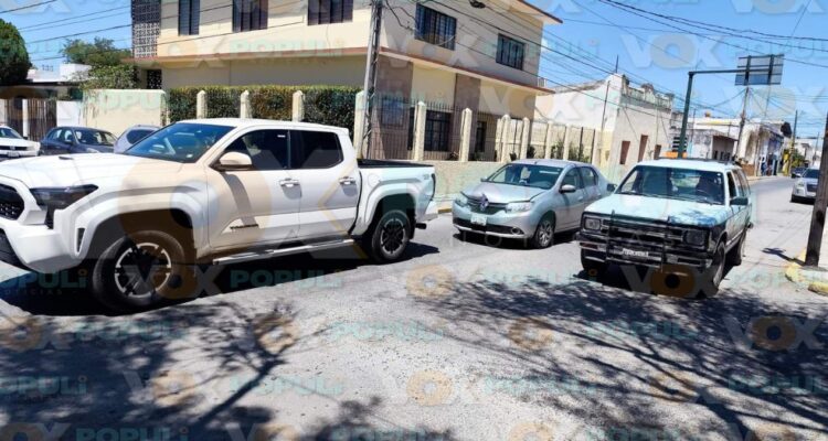 accidente en centro de Victoria