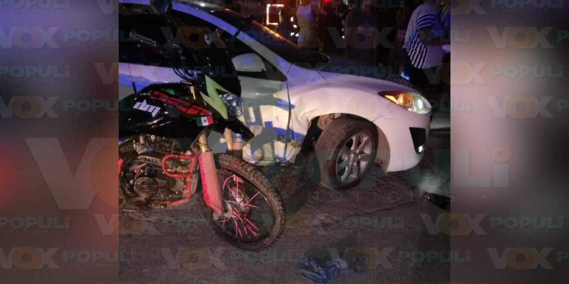 accidente en moto en Altamira