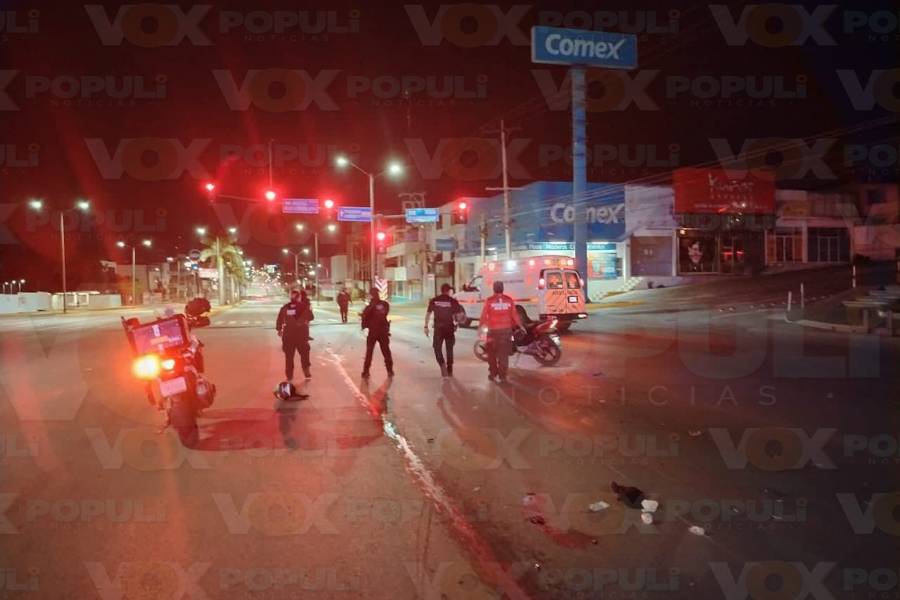 accidente en motocicleta en Tampico