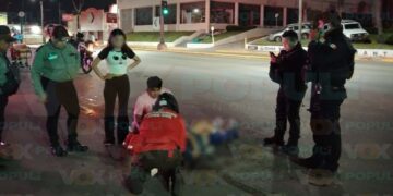 accidente en motocicleta en Tampico
