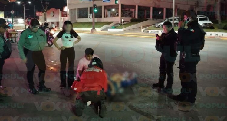 accidente en motocicleta en Tampico