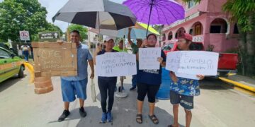 bloqueo en Altamira por falla de CFE