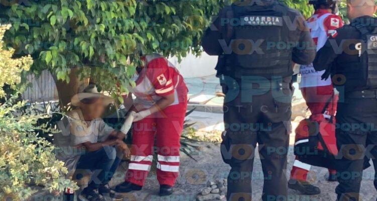 caída de adulto mayor en Victoria
