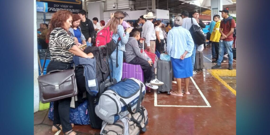 salida de autobuses suspendidas en Victoria