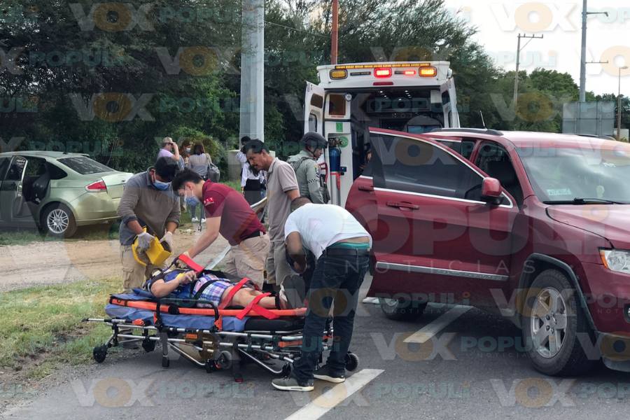 choque con volcadura en Ciudad Victoria