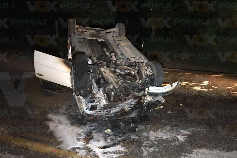 choque en antigua carretera Victoria Tula