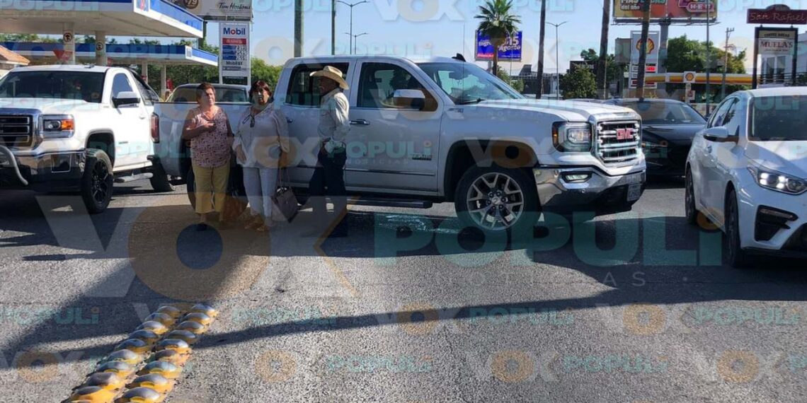 choque hoy en bulevar de Ciudad Victoria